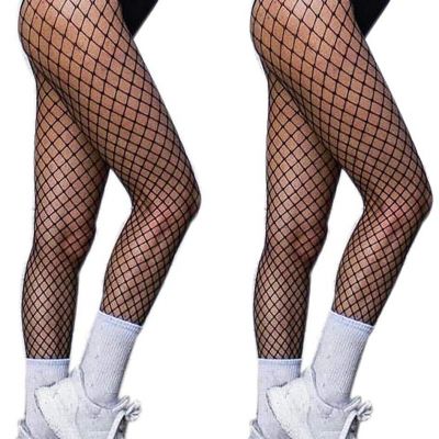 DancMolly Sparkle Rhinestone Fishnet Stockings Crystal High Waist Mesh Hollow